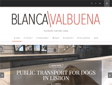 Tablet Screenshot of blancavalbuena.com